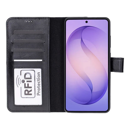 Magic Samsung Galaxy S26 Ultra Detachable Leather Wallet Case – Genuine Leather Phone Case for Everyday Carry | Minimal & Handcrafted Mizuri Leather