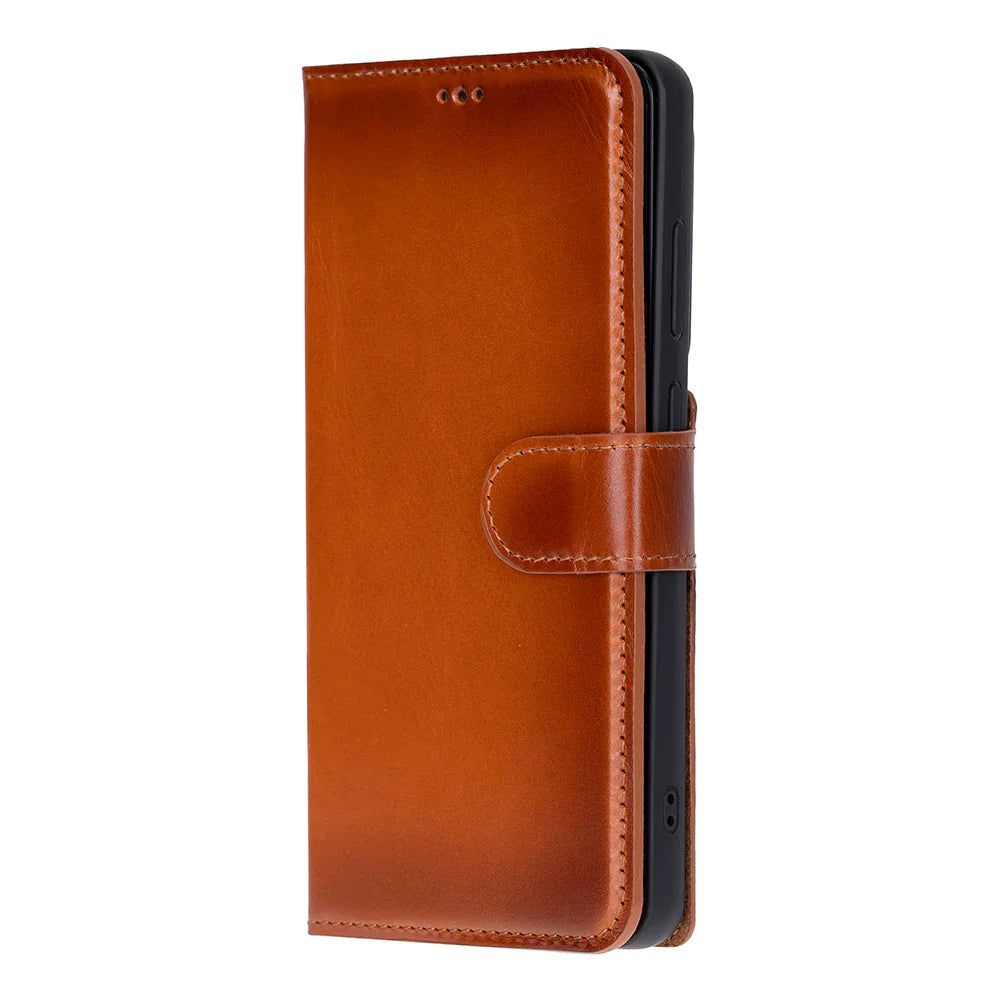 Magic Samsung Galaxy S26 Ultra Detachable Leather Wallet Case – Genuine Leather Phone Case for Everyday Carry | Minimal & Handcrafted Mizuri Leather
