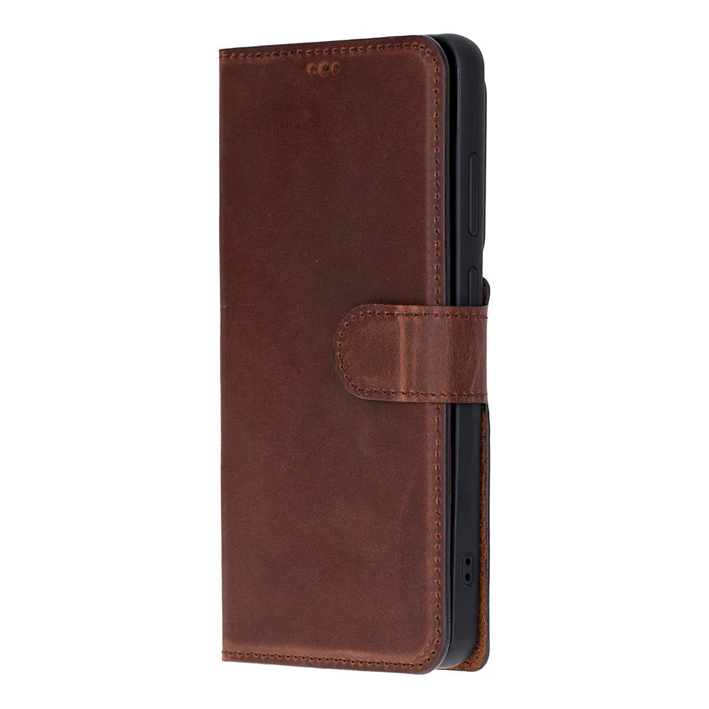 Magic Samsung Galaxy S26 Ultra Detachable Leather Wallet Case – Genuine Leather Phone Case for Everyday Carry | Minimal & Handcrafted Mizuri Leather