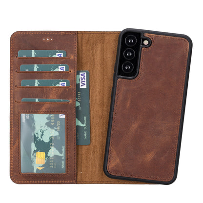 Samsung Galaxy S22 Leather Wallet Case Detachable RFID – Magic Mizuri Leather