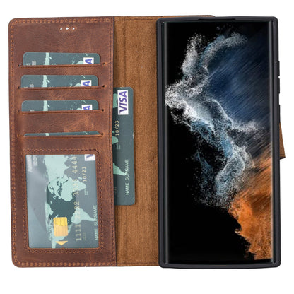 Samsung Galaxy S23 Plus Leather Wallet Case Detachable RFID – Magic Mizuri Leather