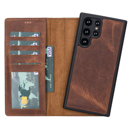 Samsung Galaxy S23 Plus Leather Wallet Case Detachable RFID – Magic Mizuri Leather