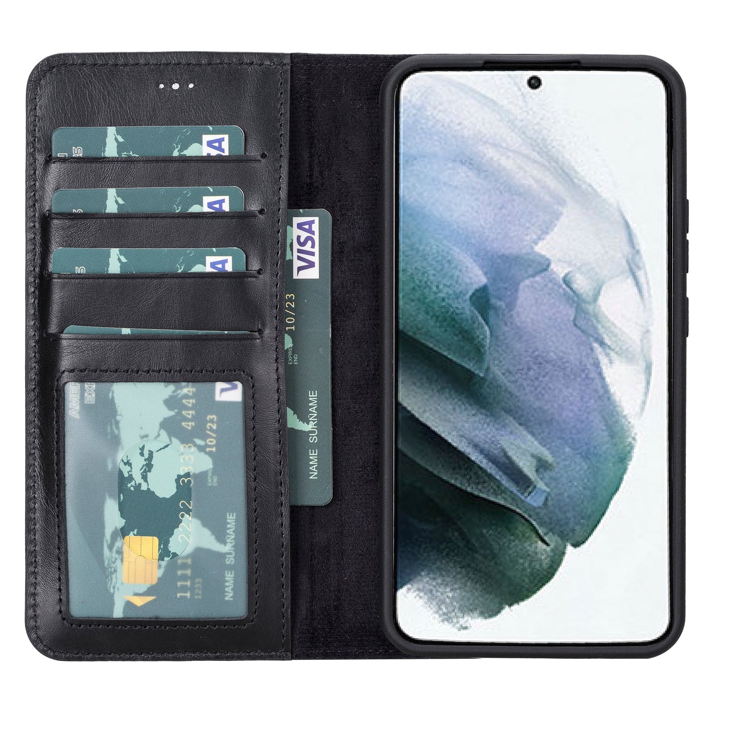 Samsung Galaxy S23 Plus Leather Wallet Case Detachable RFID – Magic Mizuri Leather