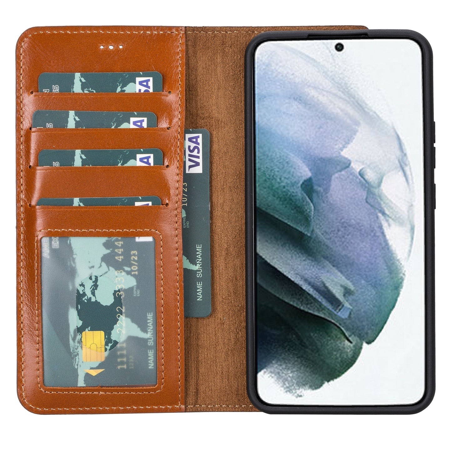 Samsung Galaxy S22 Leather Wallet Case Detachable RFID – Magic Mizuri Leather