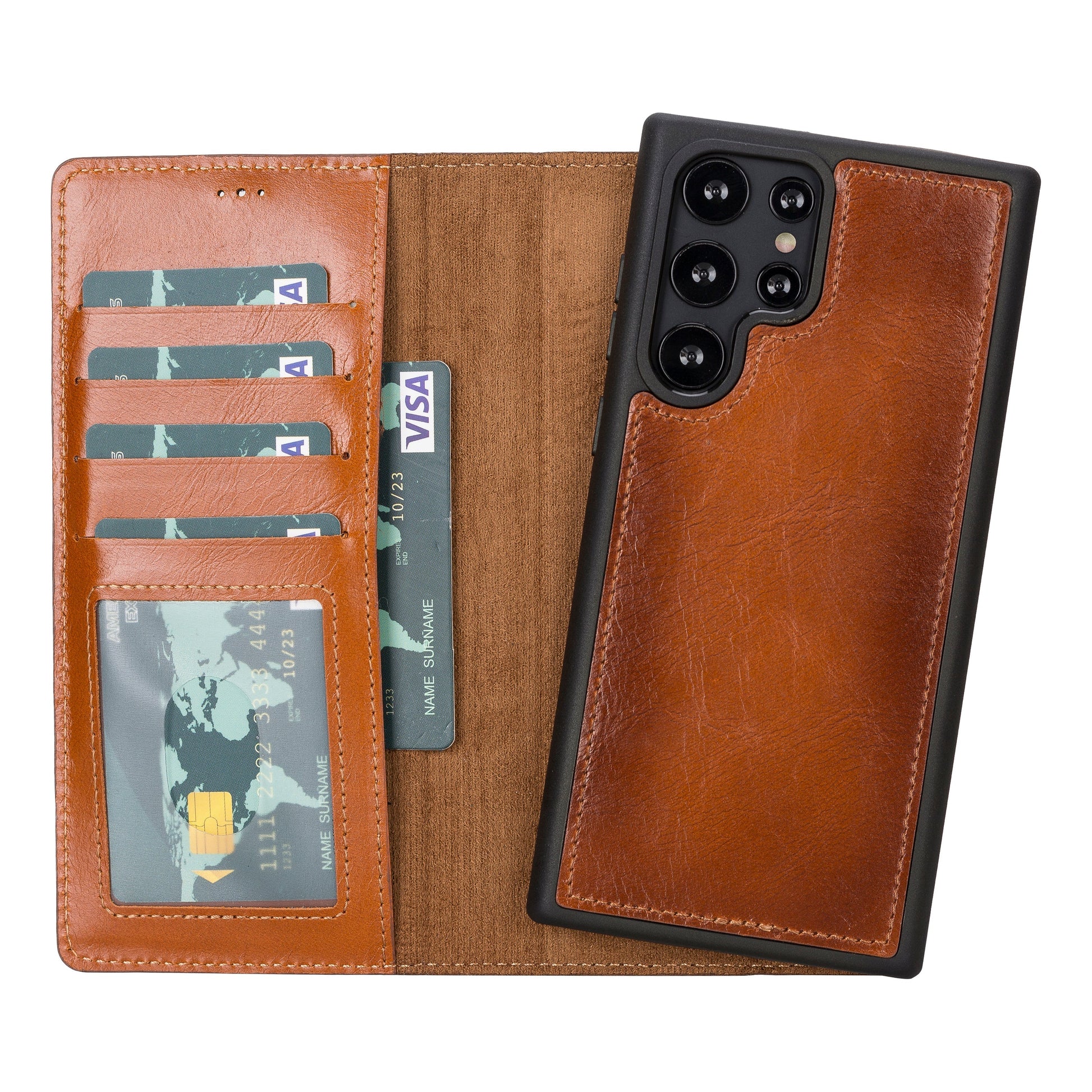 Samsung Galaxy S23 Leather Wallet Case Detachable RFID – Magic Mizuri Leather