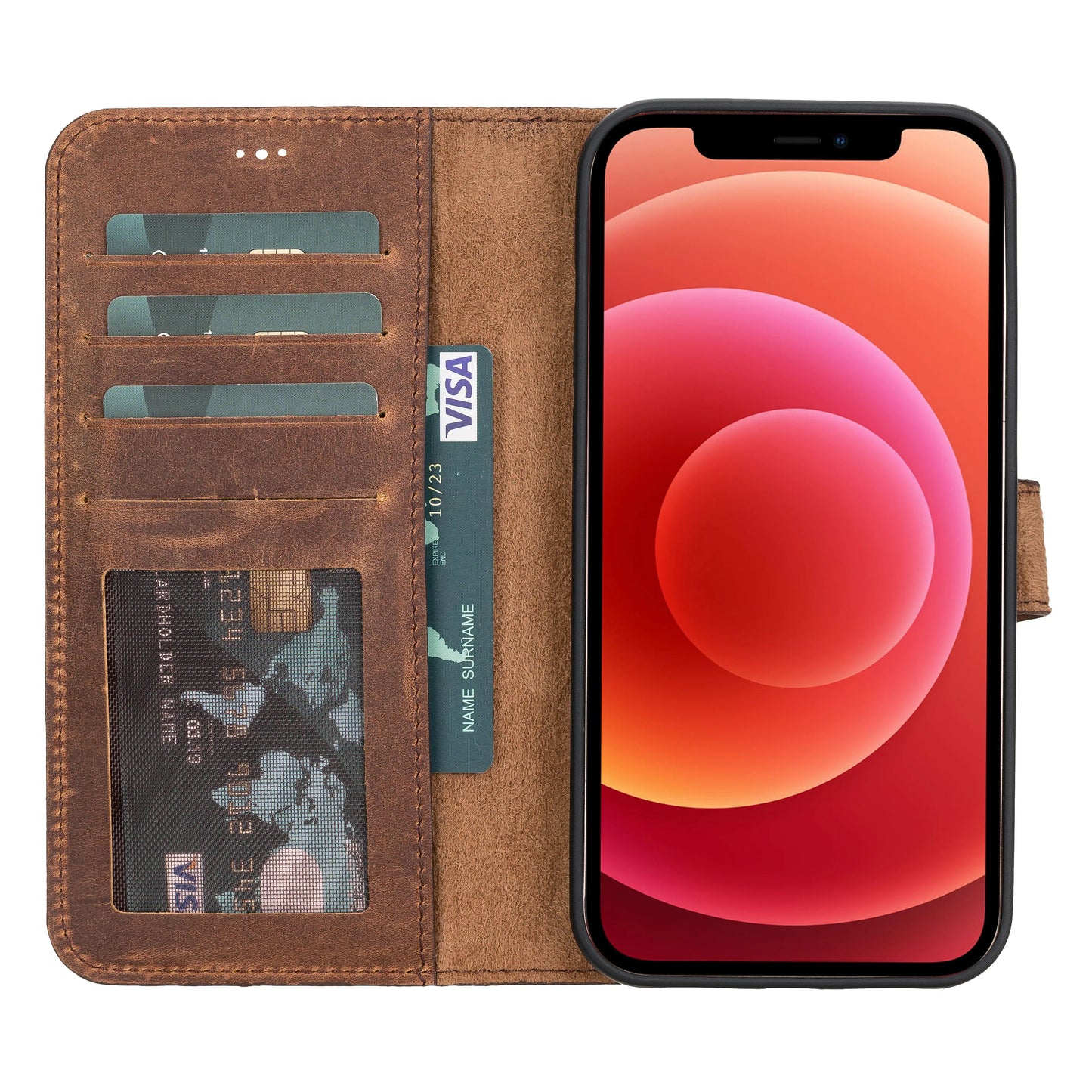 iPhone 12 Pro Max Leather Wallet Case Detachable RFID – Liluri Mizuri Leather