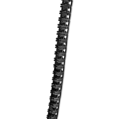 Men's Sterling Silver Black Onyx Tennis Necklace Bids.com