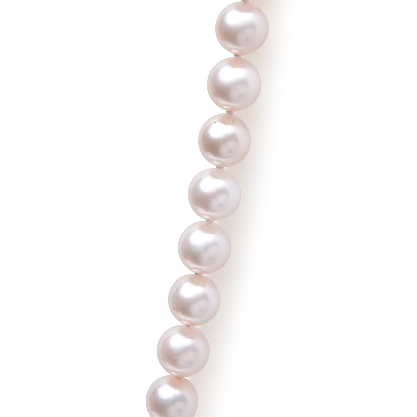 14K Yellow Gold 8.0x8.5mm Akoya Pearl Strand Necklace Bids.com