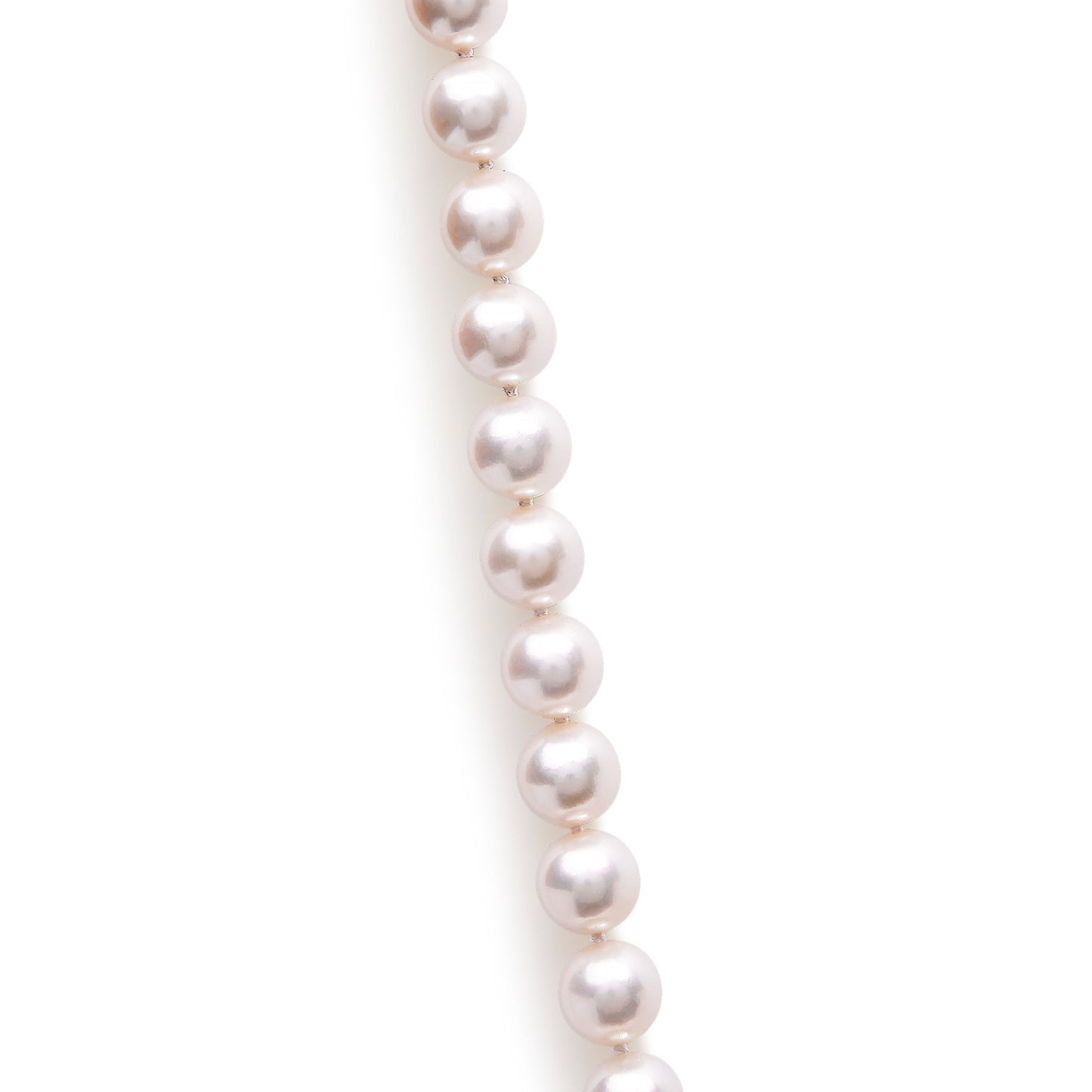 14K Yellow Gold 8.0x8.5mm Akoya Pearl Strand Necklace Bids.com