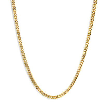 Semi-Solid 14K Yellow Gold 6.1mm Classic Miami Cuban Chain Necklace - 22 Inches Bids.com
