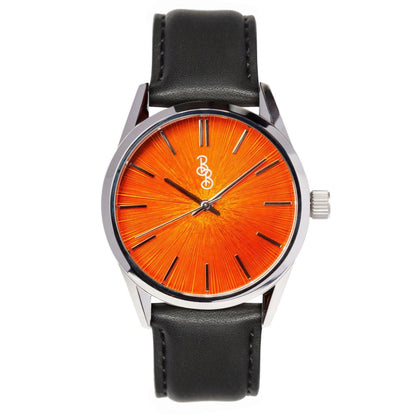 Orange Sunburst Watch The Beyond Boring Watch Company