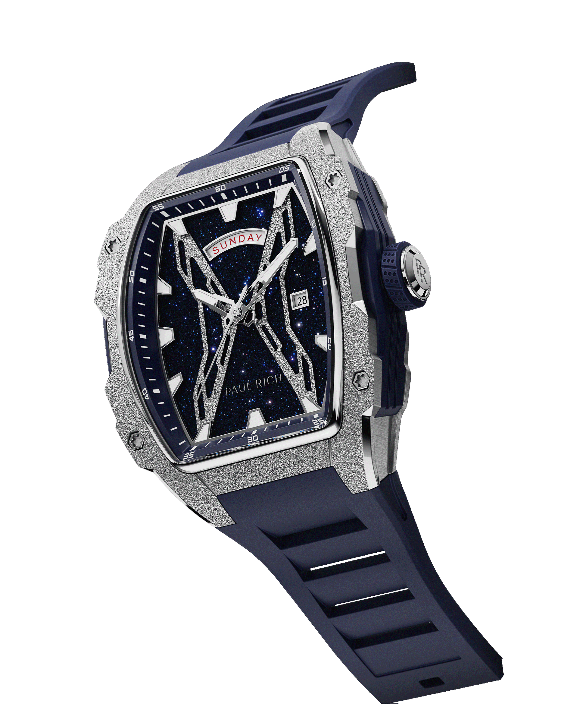 Astro Day & Date Lunar Silver Paul Rich US