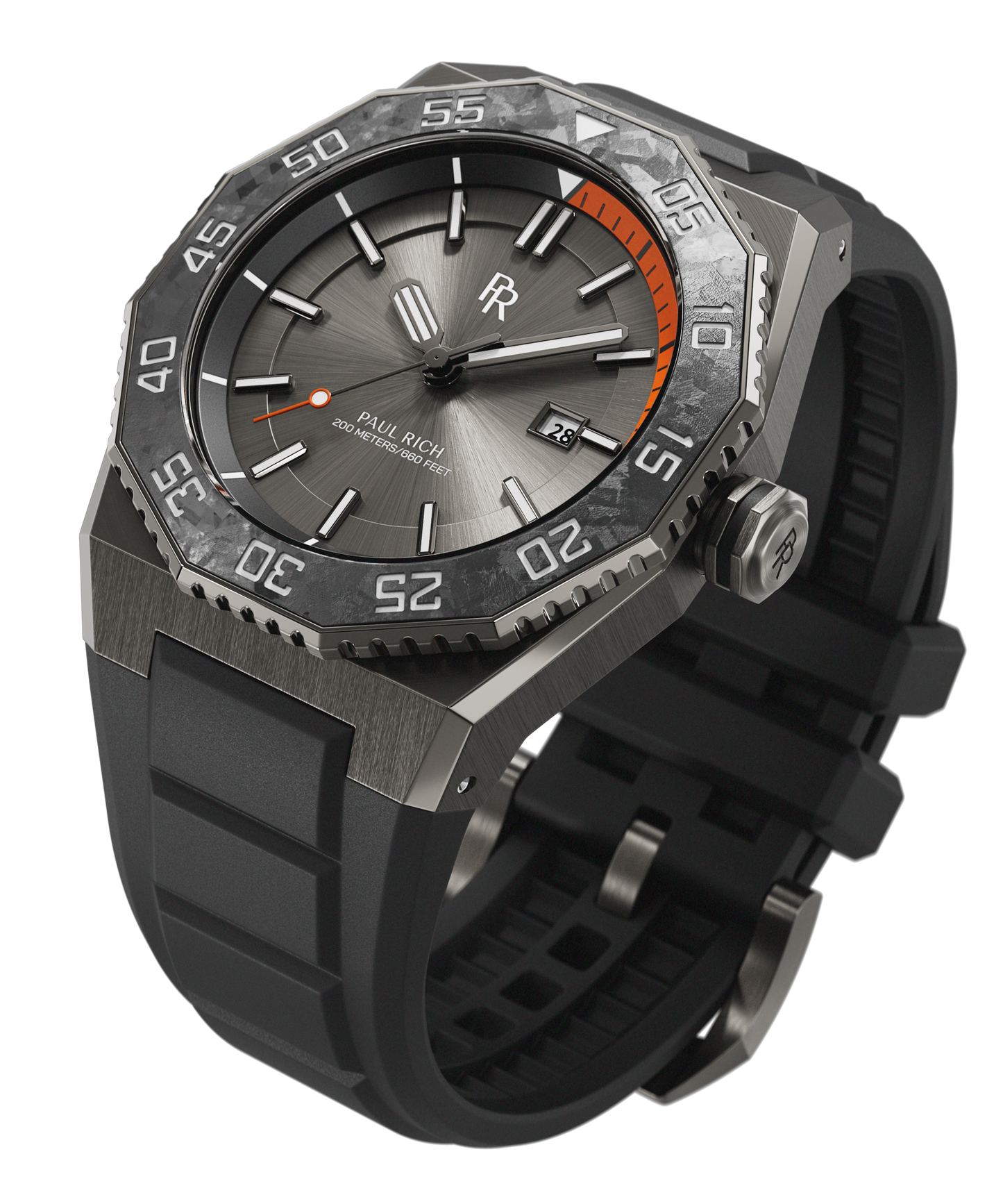 Aquacarbon Pro Forged Grey - Sunburst Paul Rich US