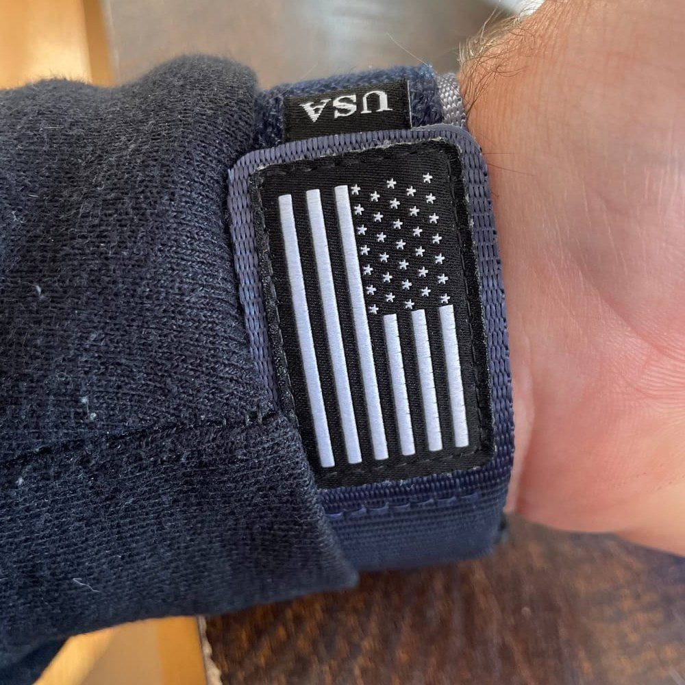 4 Bundle Pack Police Military Fireman Velcro USA FLAG Strap for Apple Watch - Wristwatchstraps.co
