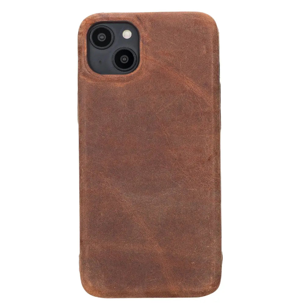iPhone 15 Plus Genuine Leather Slim Case MagSafe – Rock Cover Series Mizuri Leather