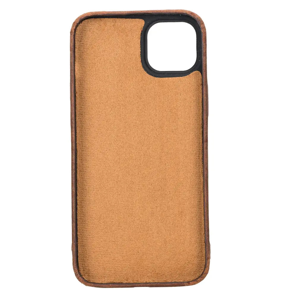 iPhone 15 Plus Genuine Leather Slim Case MagSafe – Rock Cover Series Mizuri Leather