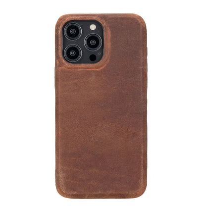 iPhone 15 Pro Genuine Leather Slim Case MagSafe – Rock Cover Series Mizuri Leather