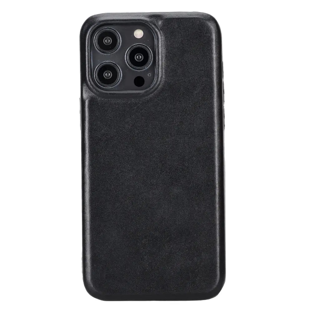iPhone 15 Pro Max Genuine Leather Slim Case MagSafe – Rock Cover Series Mizuri Leather