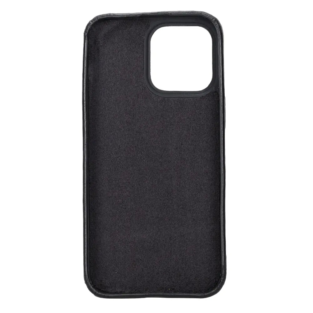 iPhone 15 Pro Genuine Leather Slim Case MagSafe – Rock Cover Series Mizuri Leather