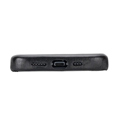iPhone 15 Pro Genuine Leather Slim Case MagSafe – Rock Cover Series Mizuri Leather