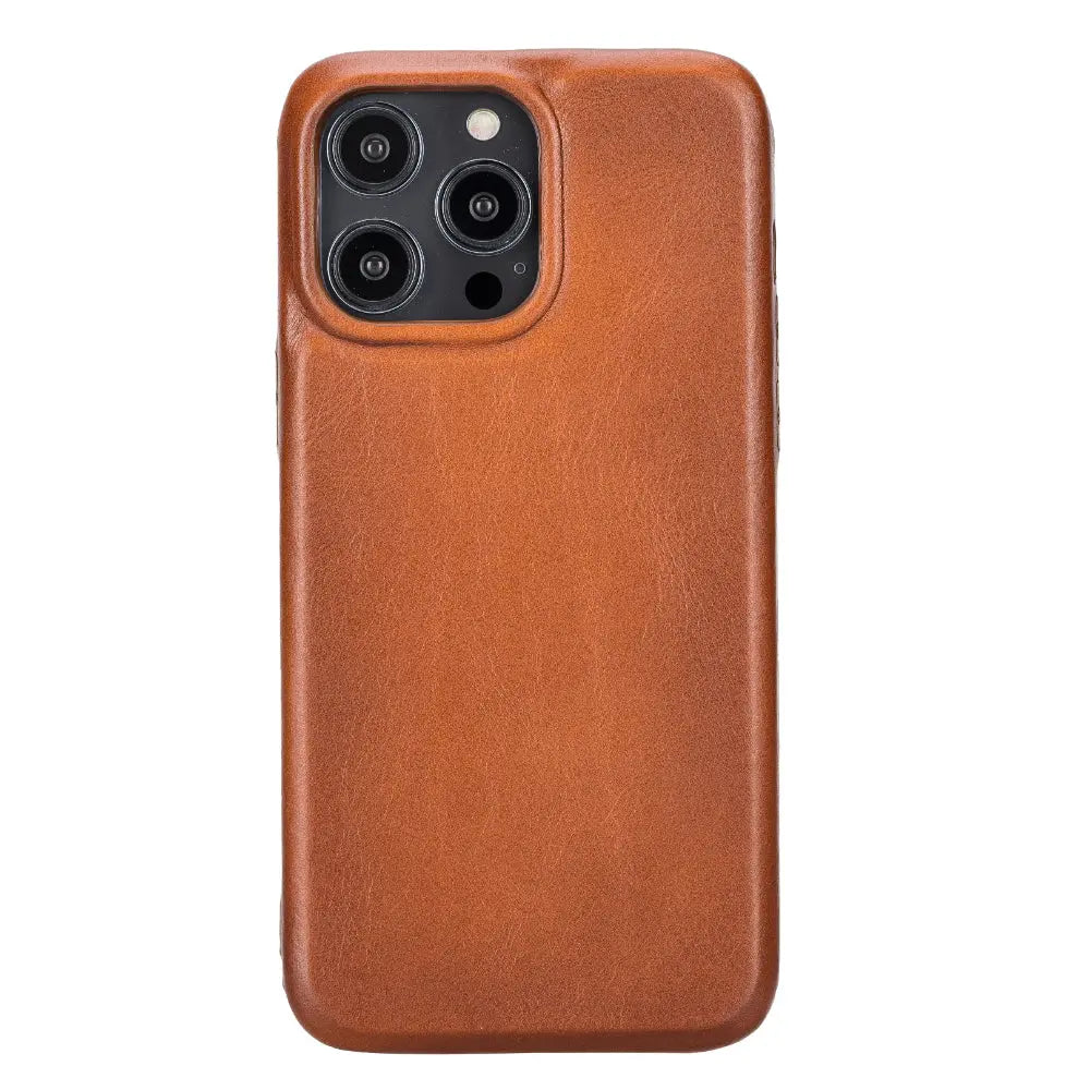 iPhone 15 Pro Max Genuine Leather Slim Case MagSafe – Rock Cover Series Mizuri Leather