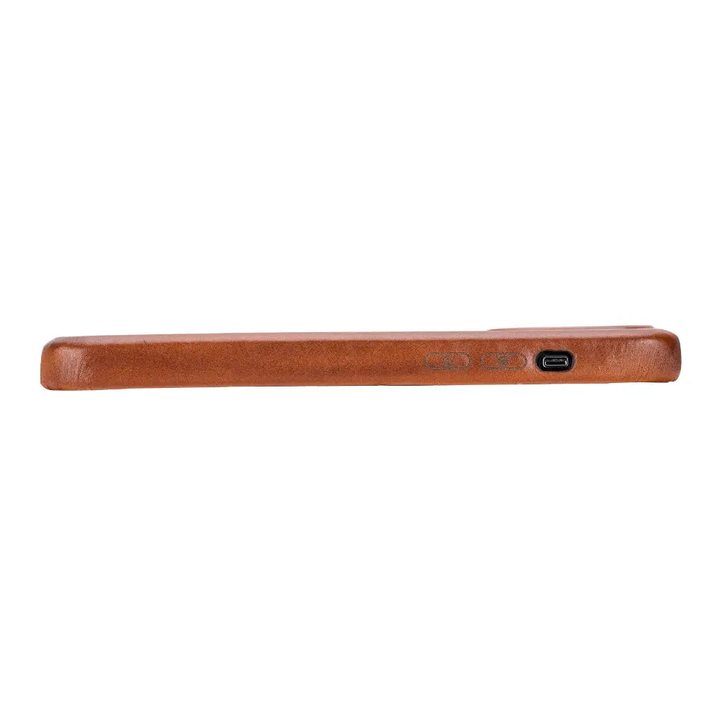 iPhone 15 Pro Max Genuine Leather Slim Case MagSafe – Rock Cover Series Mizuri Leather