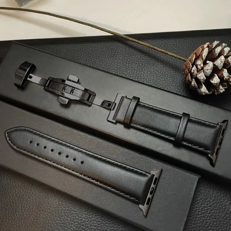 Apple Watch Genuine Leather Band - Classic Durable Strap BandsCo Straps