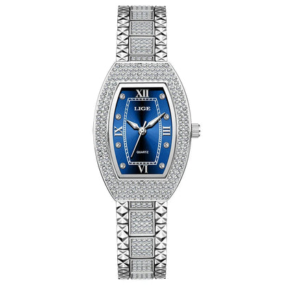 Women's Diamond Crystal Stainless Steel Dress Watch BandsCo Straps