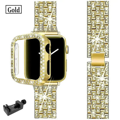 Apple Watch Bedazzled Stainless Steel Strap - Elegant Design BandsCo Straps
