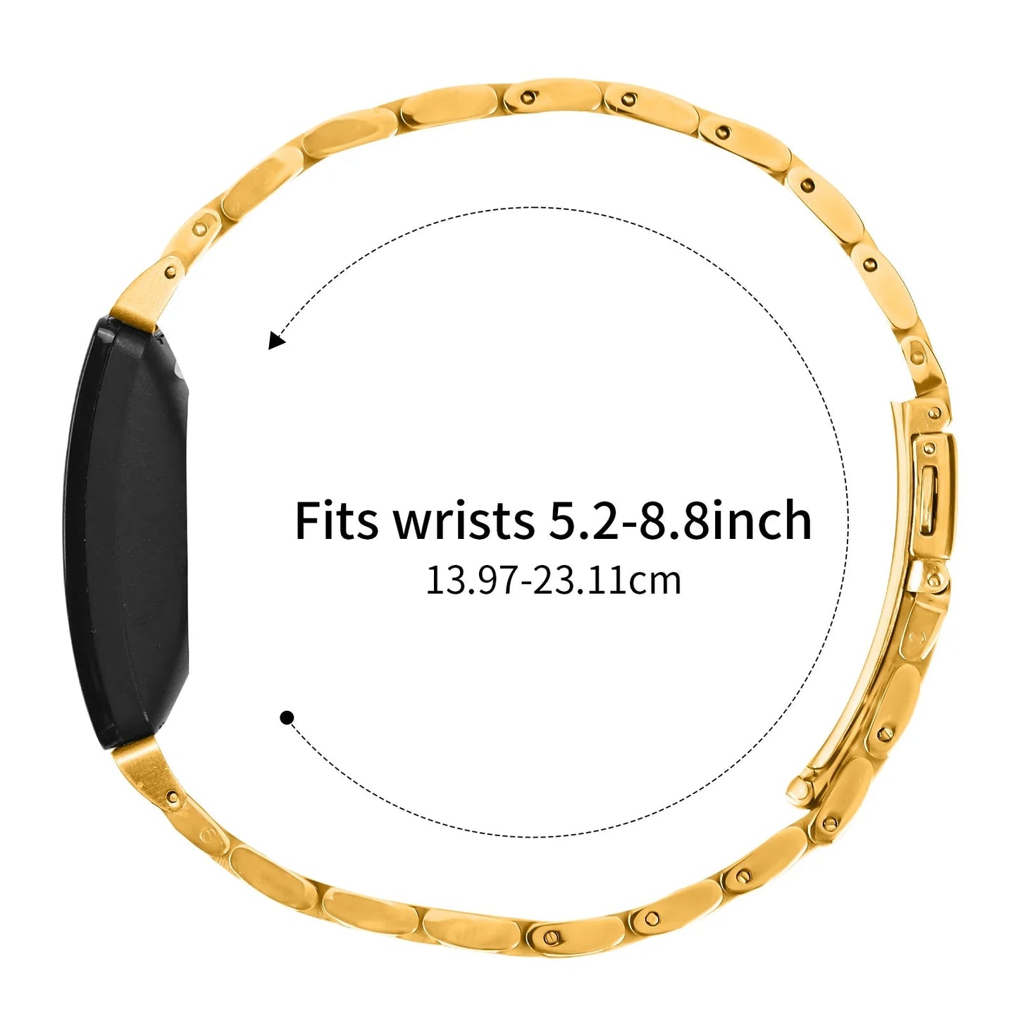 Fitbit Inspire 2, 1, HR Stainless Steel Strap - Premium Band BandsCo Straps