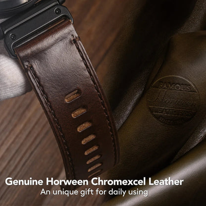 Garmin Soft Leather Band - Premium Strap BandsCo Straps