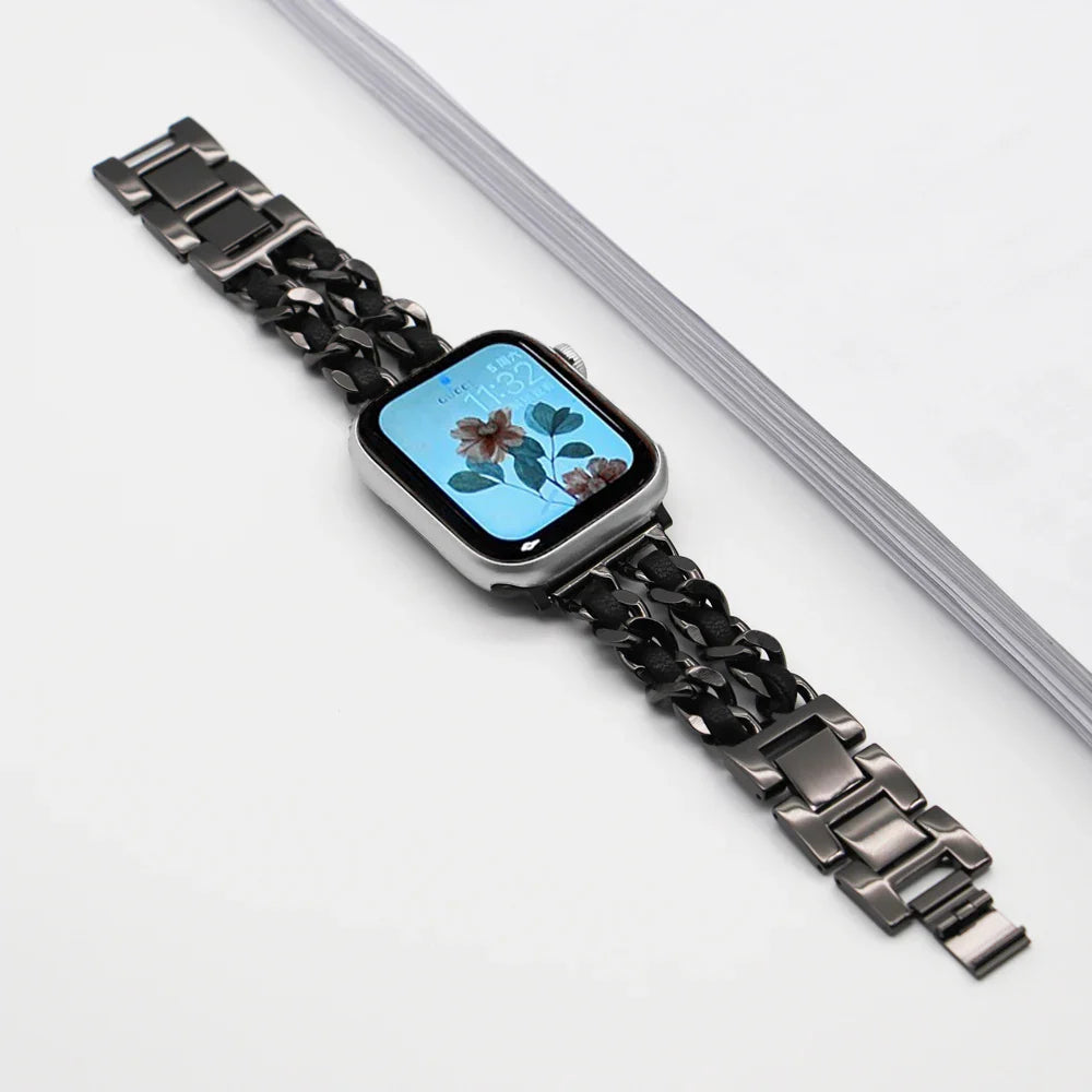 Apple Watch Stainless Steel Strap - Luxury Chain Design BandsCo Straps
