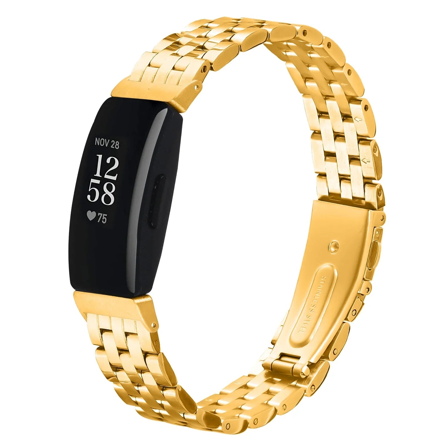 Fitbit Inspire 2, 1, HR Stainless Steel Strap - Premium Band BandsCo Straps