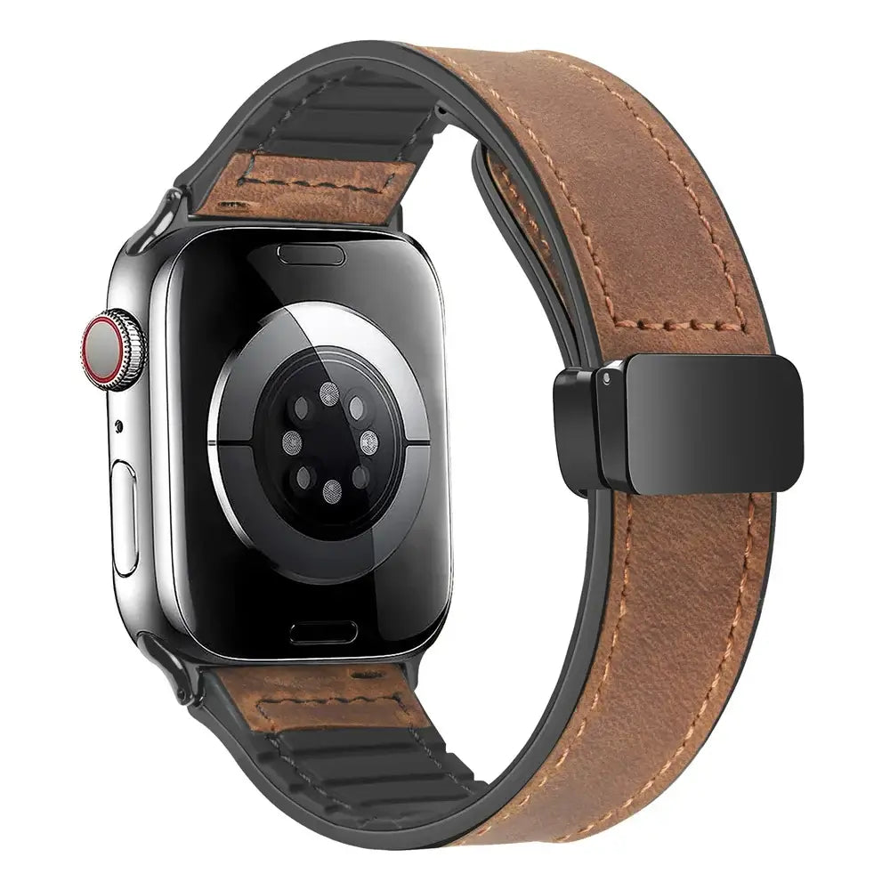 Apple Watch Genuine Leather Band - Stylish Magnetic Strap BandsCo Straps