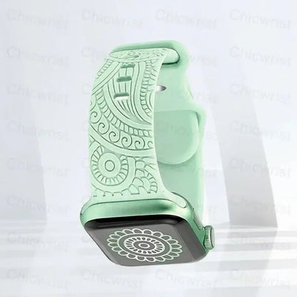 Apple Watch Silicone Strap - Stylish, Engraved Design BandsCo Straps