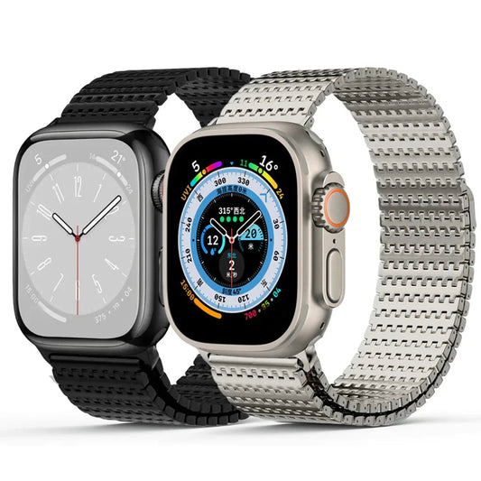 Apple Watch Stainless Steel Milanese Loop Band - Magnetic Clasp BandsCo Straps