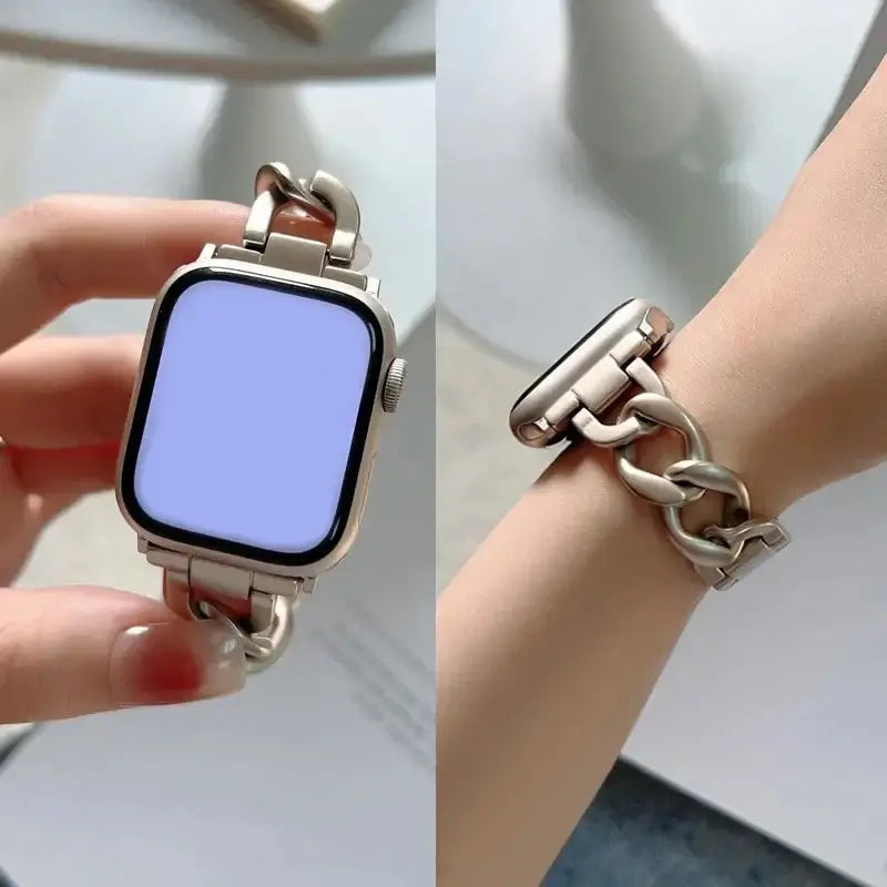 Apple Watch Metal Chain Strap - Premium Stylish Design BandsCo Straps