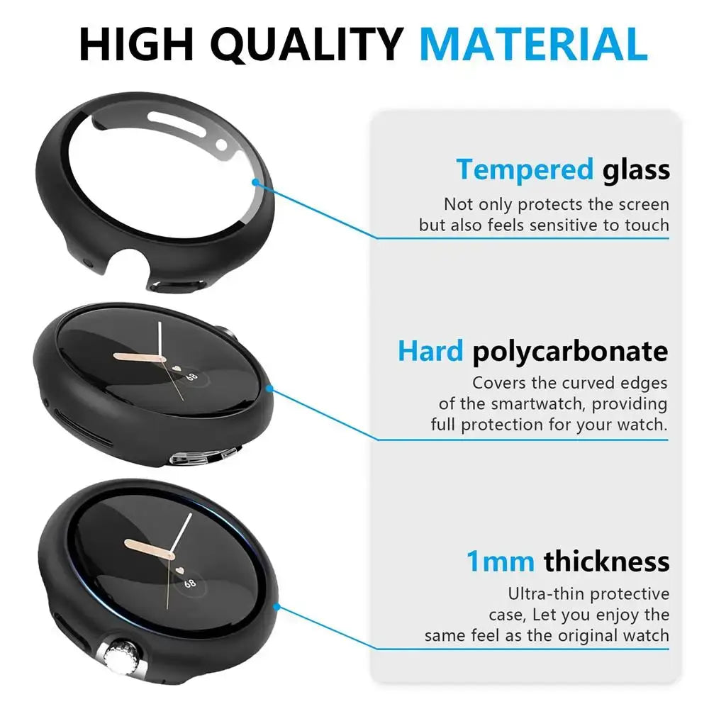 Google Pixel Watch Protective Case - Durable Cover BandsCo Straps