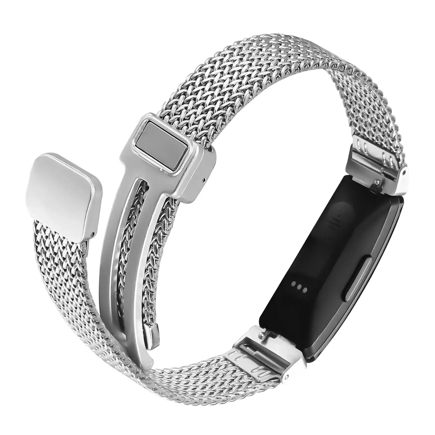 Fitbit Inspire 2, 1, HR Stainless Steel Band - Mesh Design BandsCo Straps