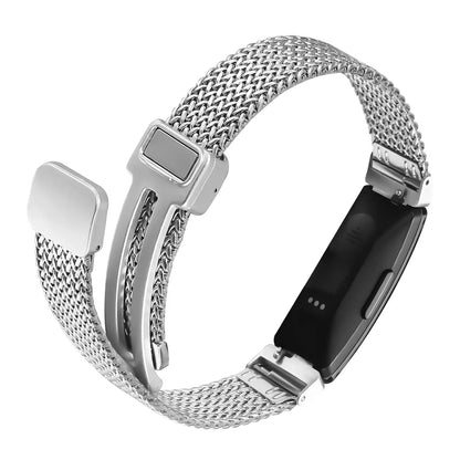 Fitbit Inspire 2, 1, HR Stainless Steel Band - Mesh Design BandsCo Straps