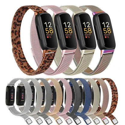 Fitbit Inspire 3 Metal Magnetic Loop Band – Stainless Steel Mesh Strap BandsCo Straps