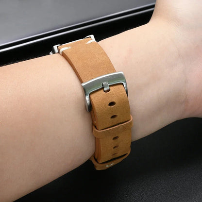 Garmin Leather Band - Genuine Premium Strap BandsCo Straps
