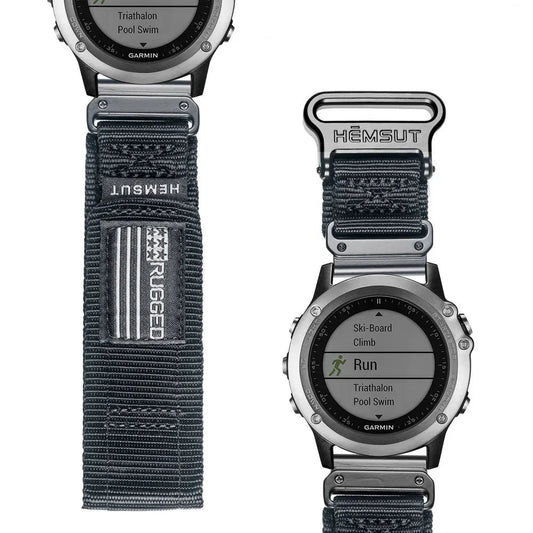 Tough Quality Nylon Fabric Garmin Bands - Quickfit BandsCo Straps