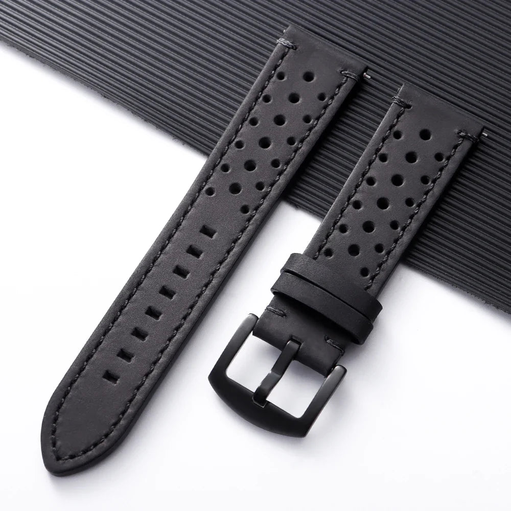 COROS PACE & APEX Perforated Leather Band, Stitching Options BandsCo Straps
