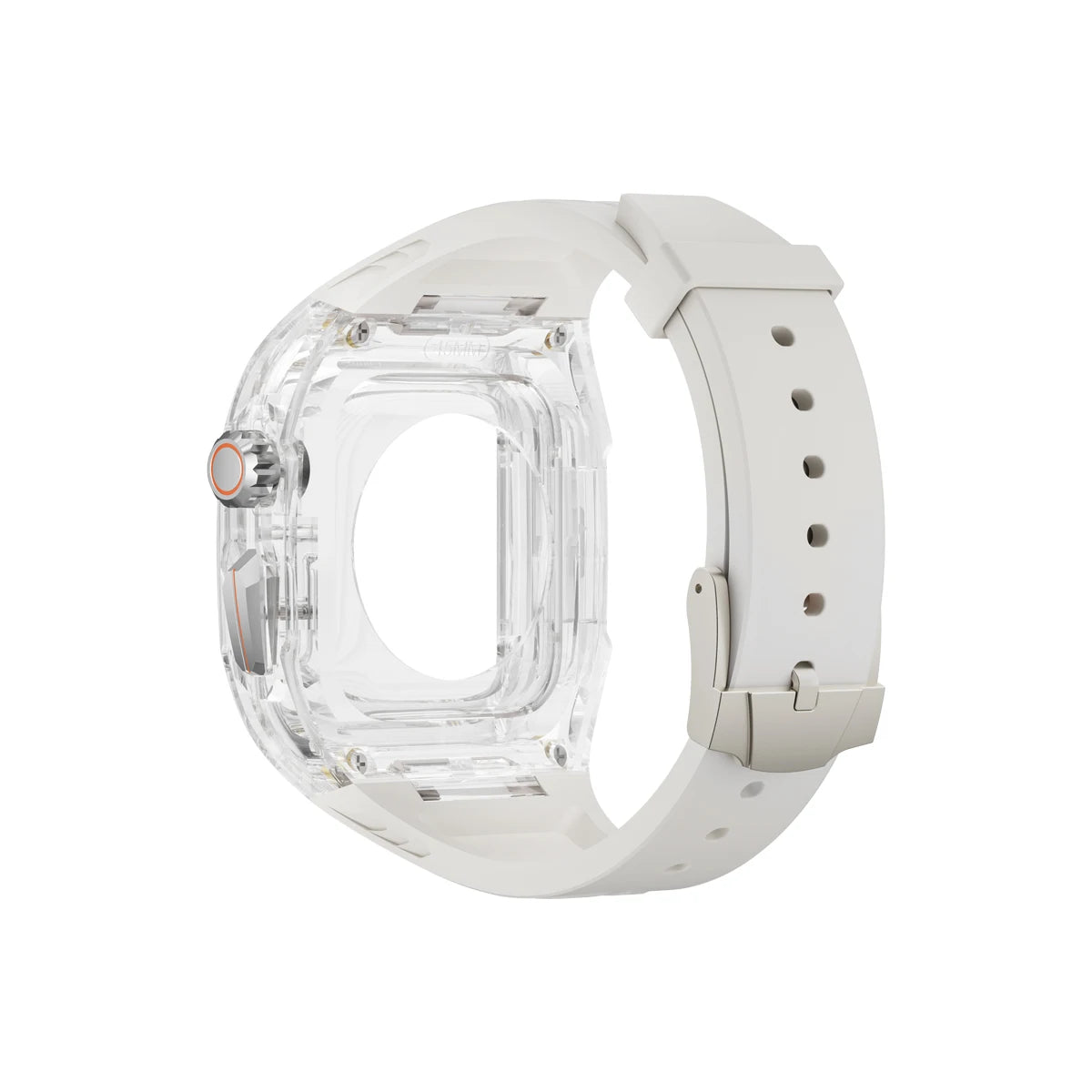 Transparent Armor Mod Kit for Apple Watch Ultra - Rugged Clear Case & TPU Sport Band Wristwatchstraps.co