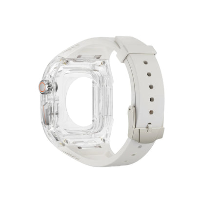 Transparent Armor Mod Kit for Apple Watch Ultra - Rugged Clear Case & TPU Sport Band Wristwatchstraps.co