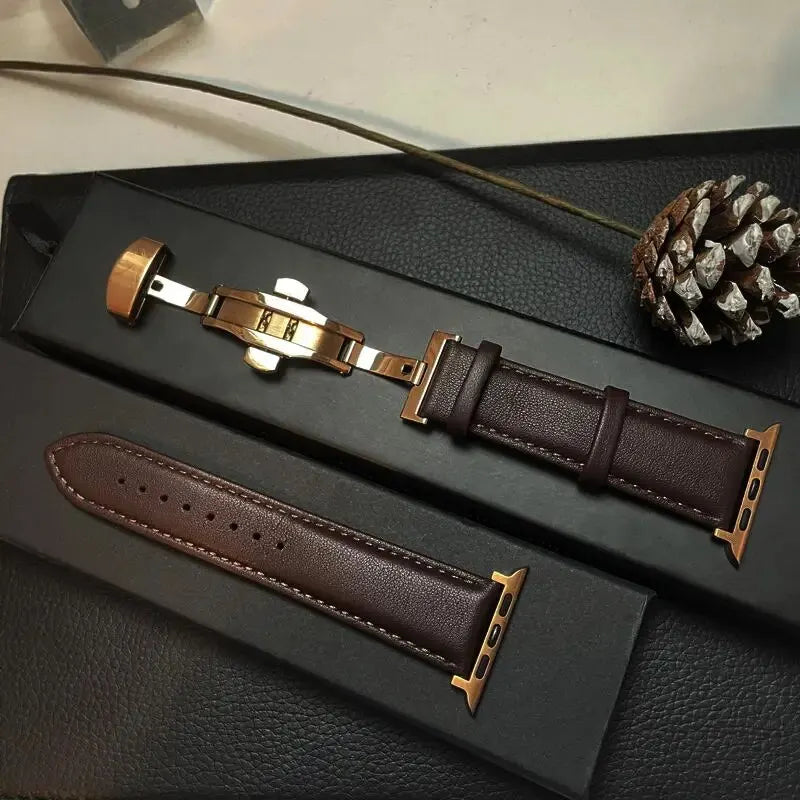 Apple Watch Genuine Leather Band - Classic Durable Strap BandsCo Straps