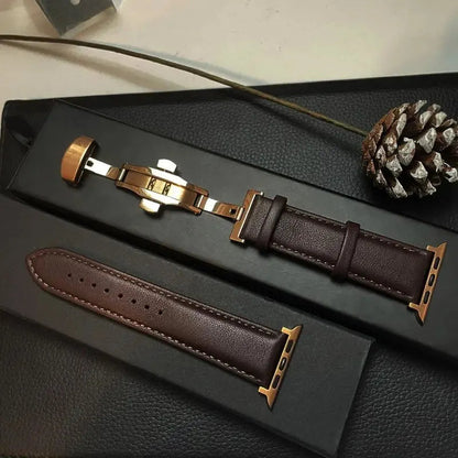 Apple Watch Genuine Leather Band - Classic Durable Strap BandsCo Straps
