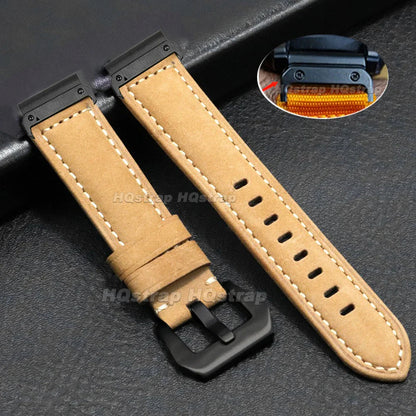Garmin Vintage Leather Strap - Classic and Comfortable Band BandsCo Straps