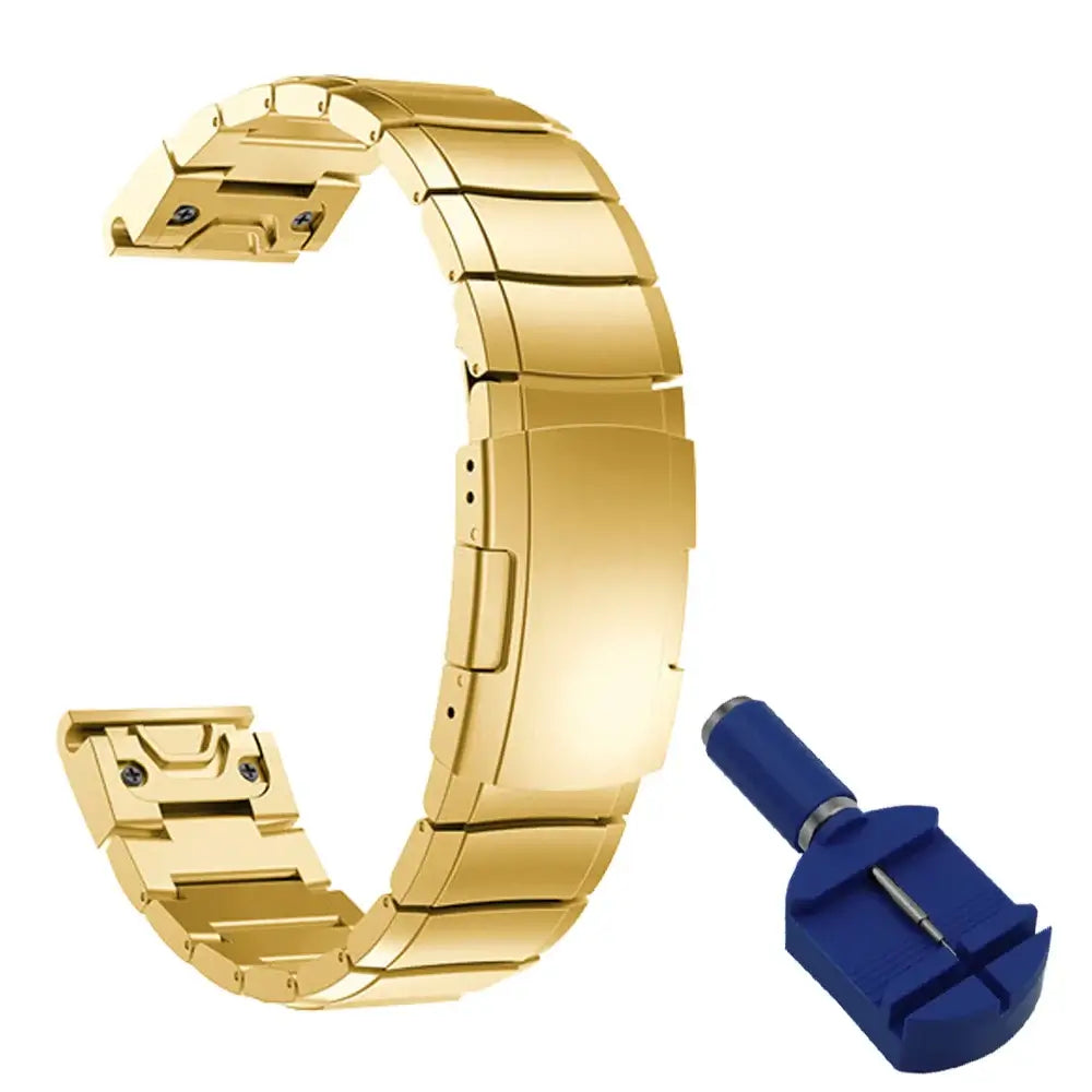 Garmin Stainless Steel Band - Premium QuickFit Strap BandsCo Straps